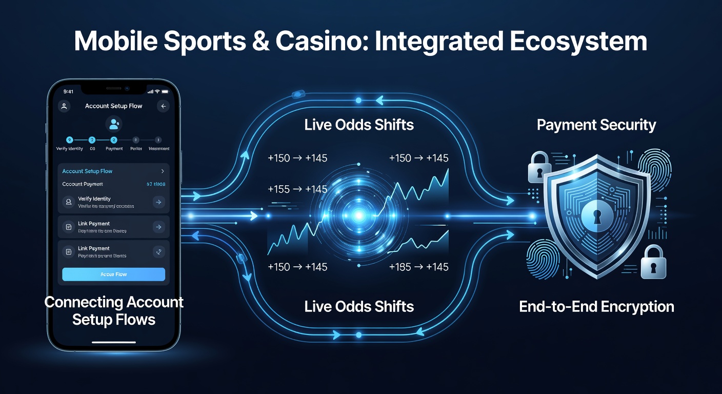 Sichere Zahlungsverarbeitung auf einer mobilen Casino-App mit integrierten Quotenanzeigen