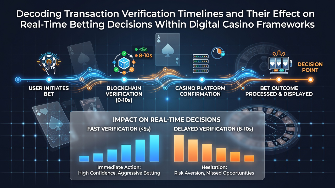 Diagramm zur Analyse von Transaktionsverifizierungszeiten in digitalen Casino-Plattformen