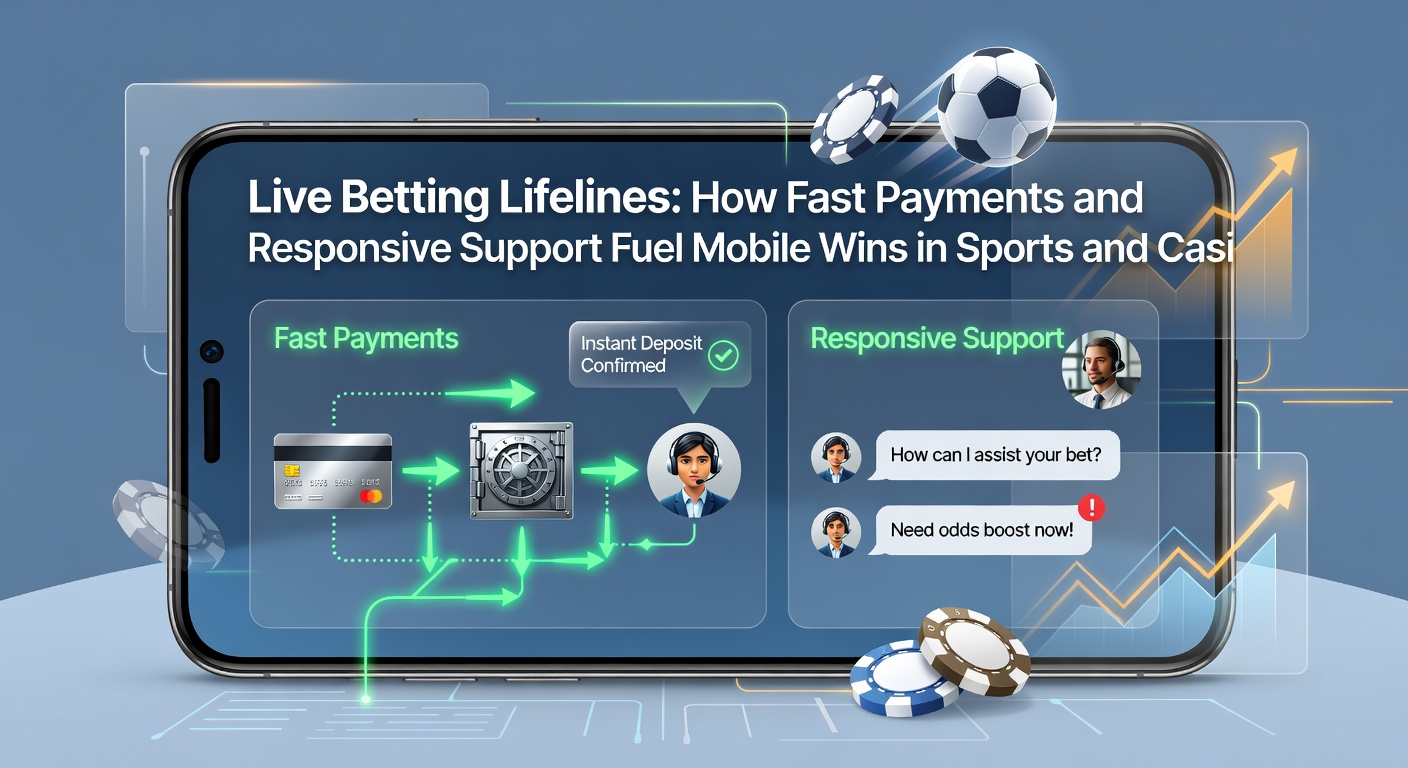 Grafik mit Zeitlinie von Zahlungsabwicklungen und Support-Chats in einer Live-Wett-App während eines Casino-Spiels